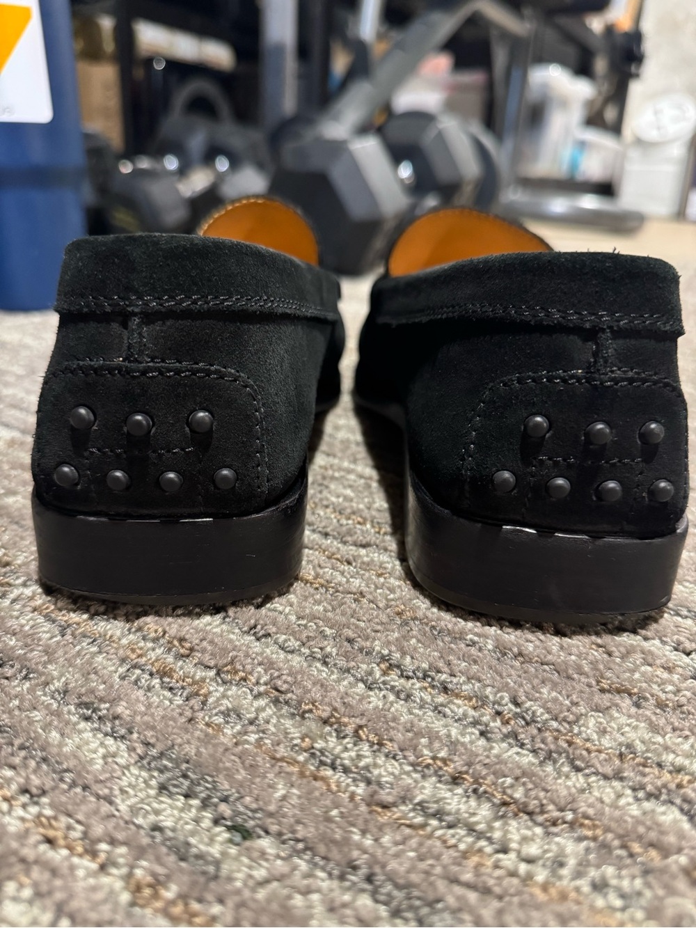 Tod's Black Suede Gommino Driving Loafers